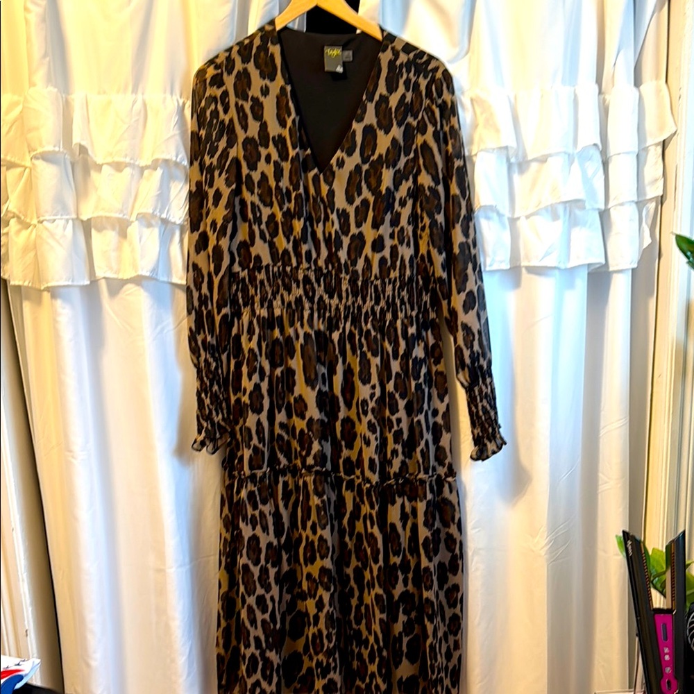 On Trend Leopard Print Dress